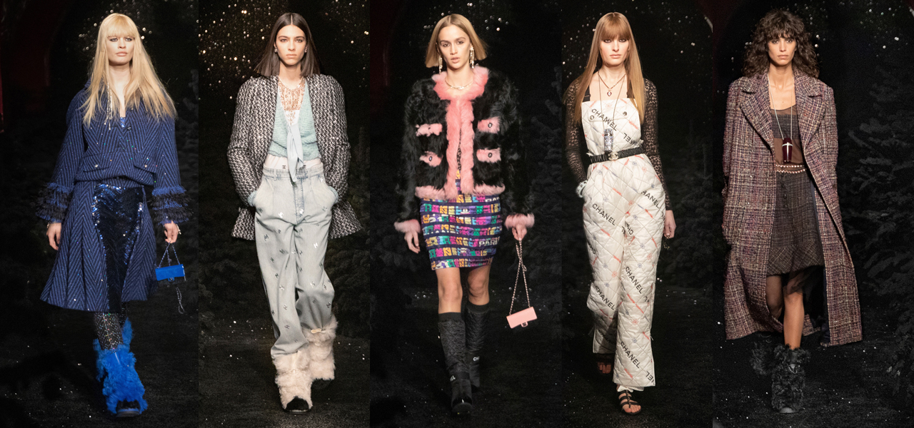 Заправляйте джинсы в меховые сапоги и носите стеганые комбинезоны в городе, как на показе Chanel