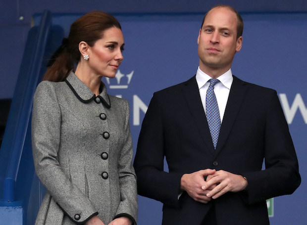 Кейт Миддлтон и принц Уильям в Лестере