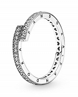 Кольцо Pandora Signature с паве