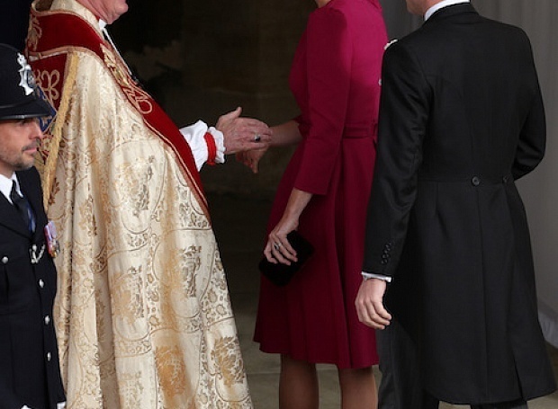 Кейт Миддлтон и принц Уильям на свадьбе принцессы Евгении и Джека Бруксбэнка