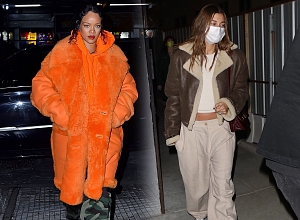 Рианна и Хейли Бибер этой зимой носят дубленки — самую стильную верхнюю одежду сезона