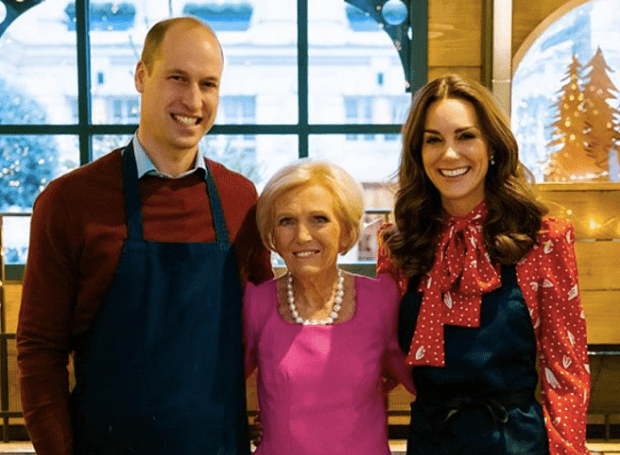 Кейт Миддлтон и принц Уильям снялись в рождественском эпизоде The Great British Bake Off